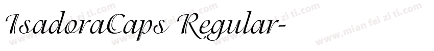 IsadoraCaps Regular字体转换